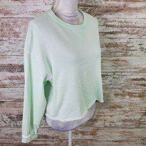 Bottoms Out Gal Green Long Sleeve Round Neck Pullover Sweater Size XS